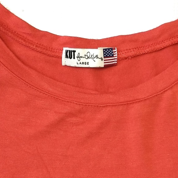 KUT FROM THE KLOTH Cold Shoulder Top Size L Large - Picture 5 of 8